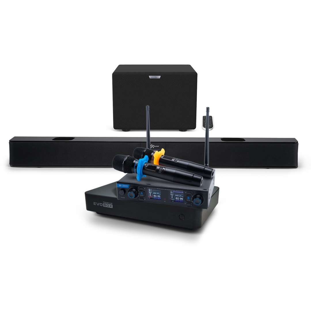 Hi-End караоке-система EVOBOX Premium + EvoSoundBar (саундбар с караоке) в Новочеркасске