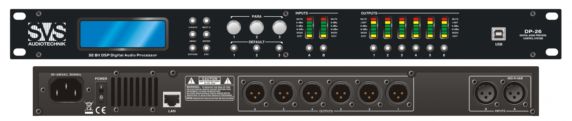 SVS Audiotechnik DP-26 Цифровой процессор: 2 входа 6 выходов в Новочеркасске