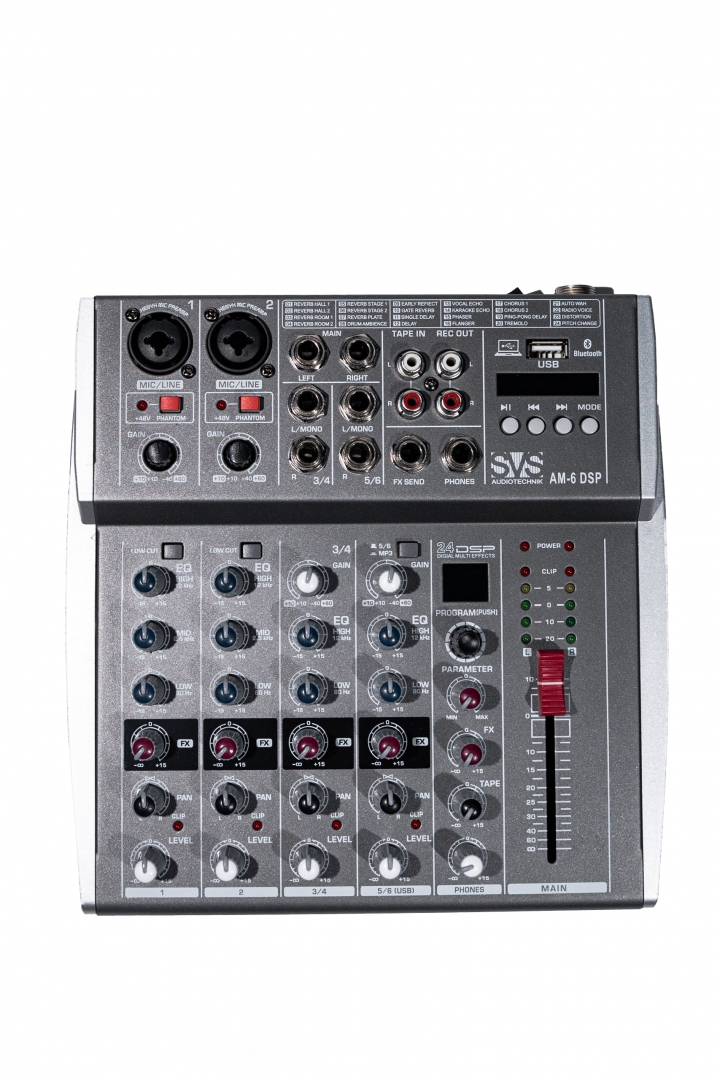 SVS Audiotechnik mixers AM-6 DSP Микшерный пульт аналоговый, 6-канальный SVS Audiotechnik mixers в Новочеркасске