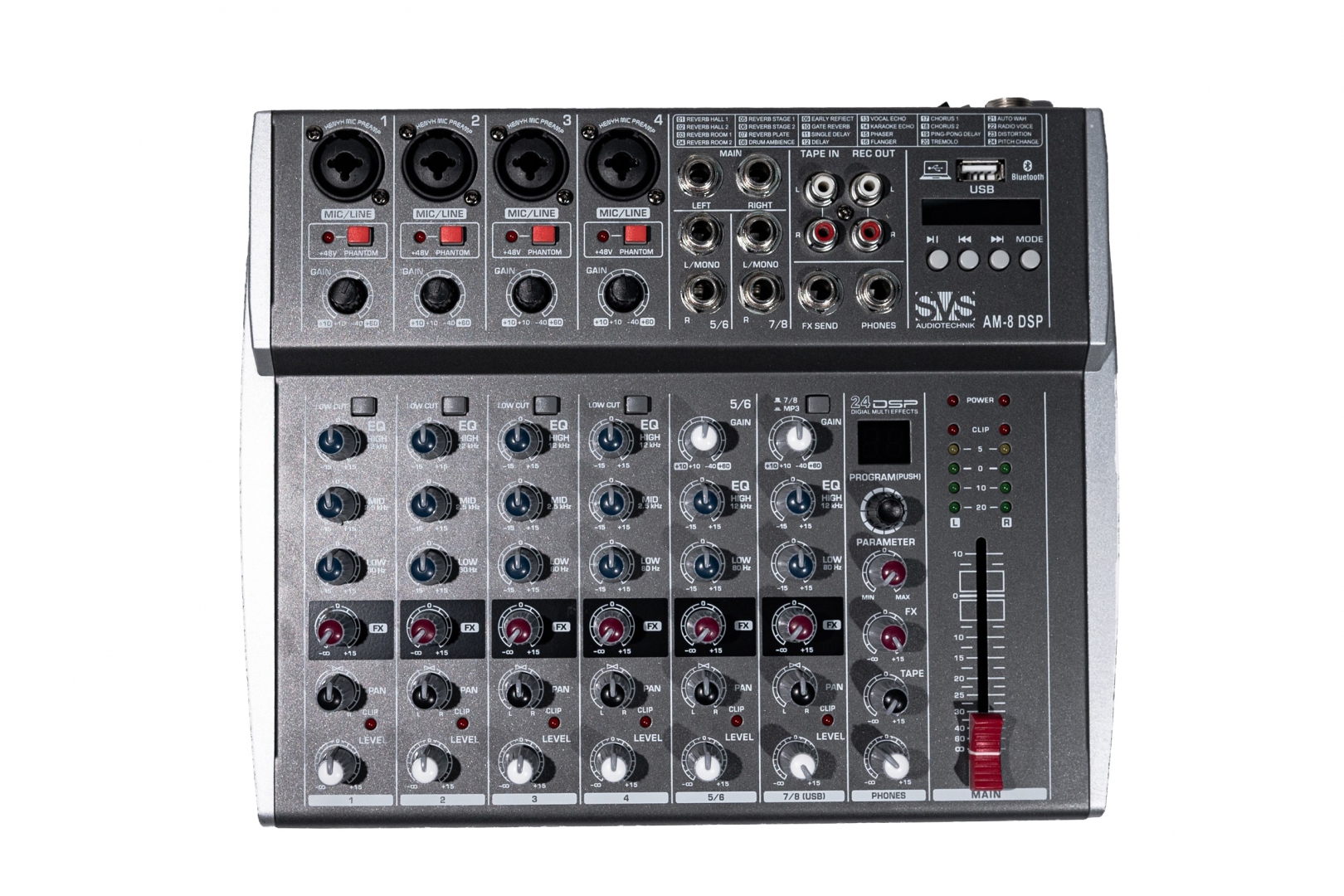 SVS Audiotechnik mixers AM-8 DSP Микшерный пульт аналоговый, 8-канальный в Новочеркасске