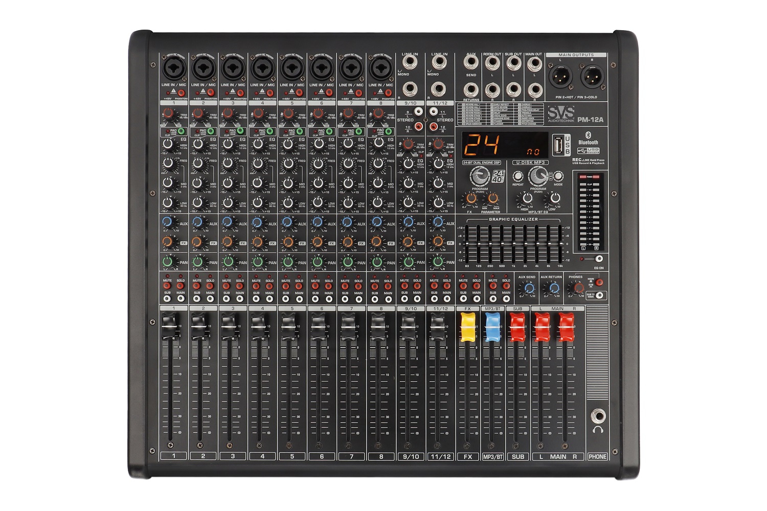 SVS Audiotechnik mixers PM-12A Активный аналоговый микшерный пульт, 12-канальный в Новочеркасске
